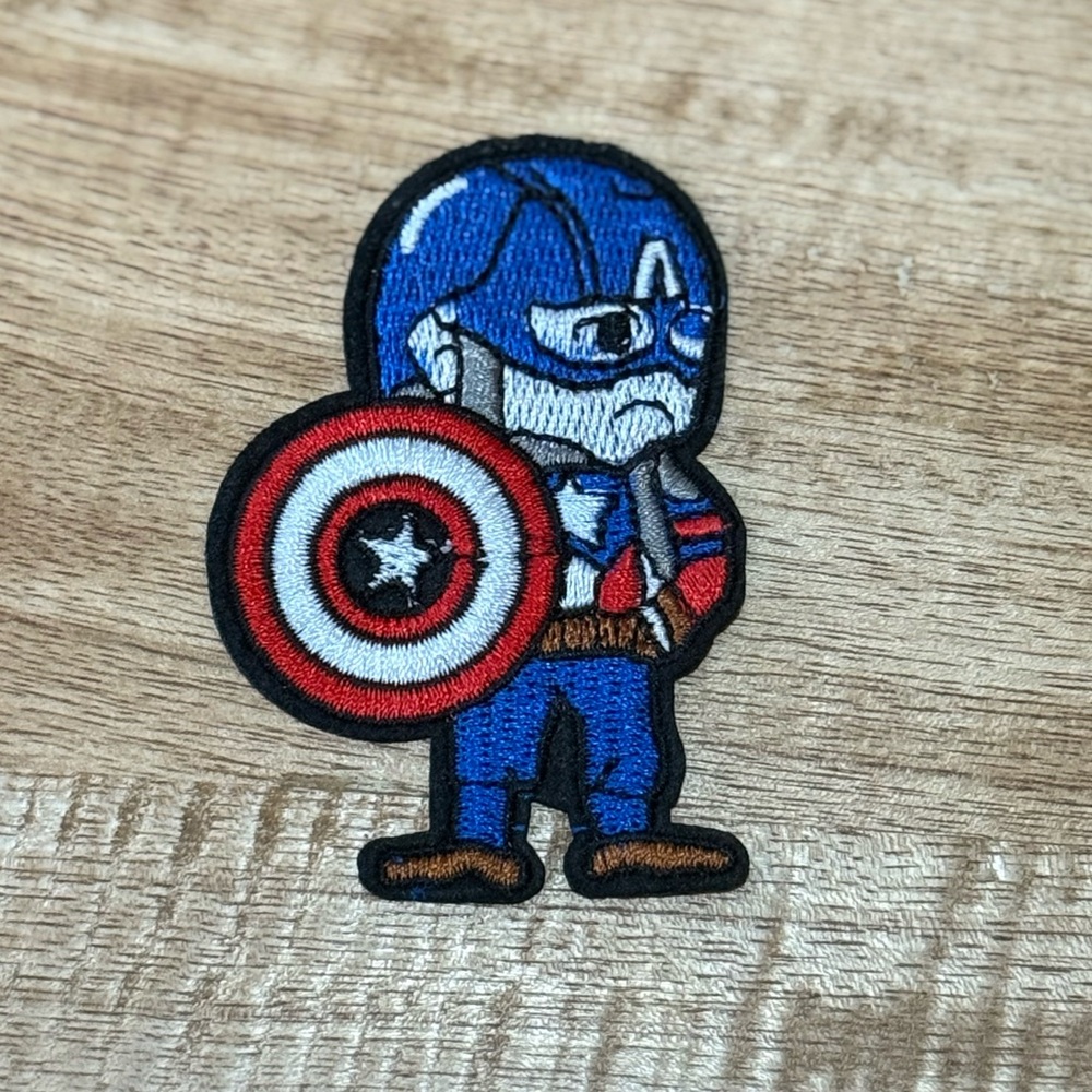 Captain America Iron On Patch